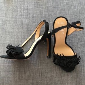 Brand New Banana Republic Suede Fringed Heels